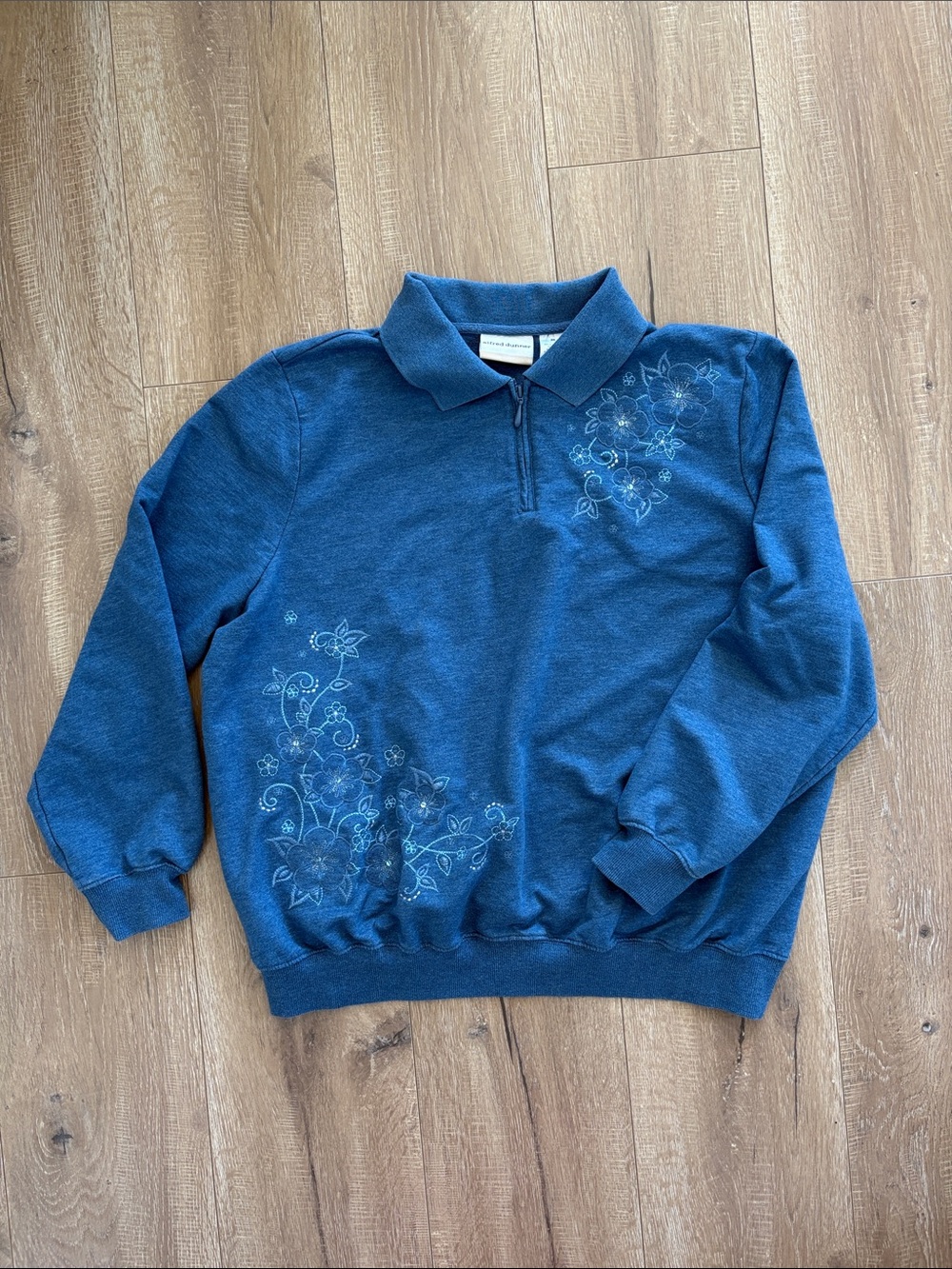 Alfred Dunner Embroidered Crewneck